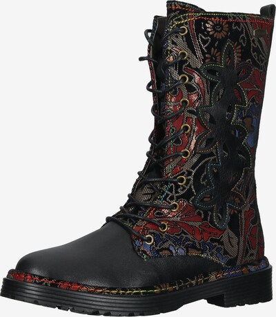 Laura Vita Lace-Up Boots 'Incaso' in Blue / Red / Black, Item view