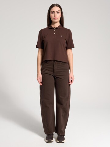 T-shirt 'Brigitte' NOWIHT en marron