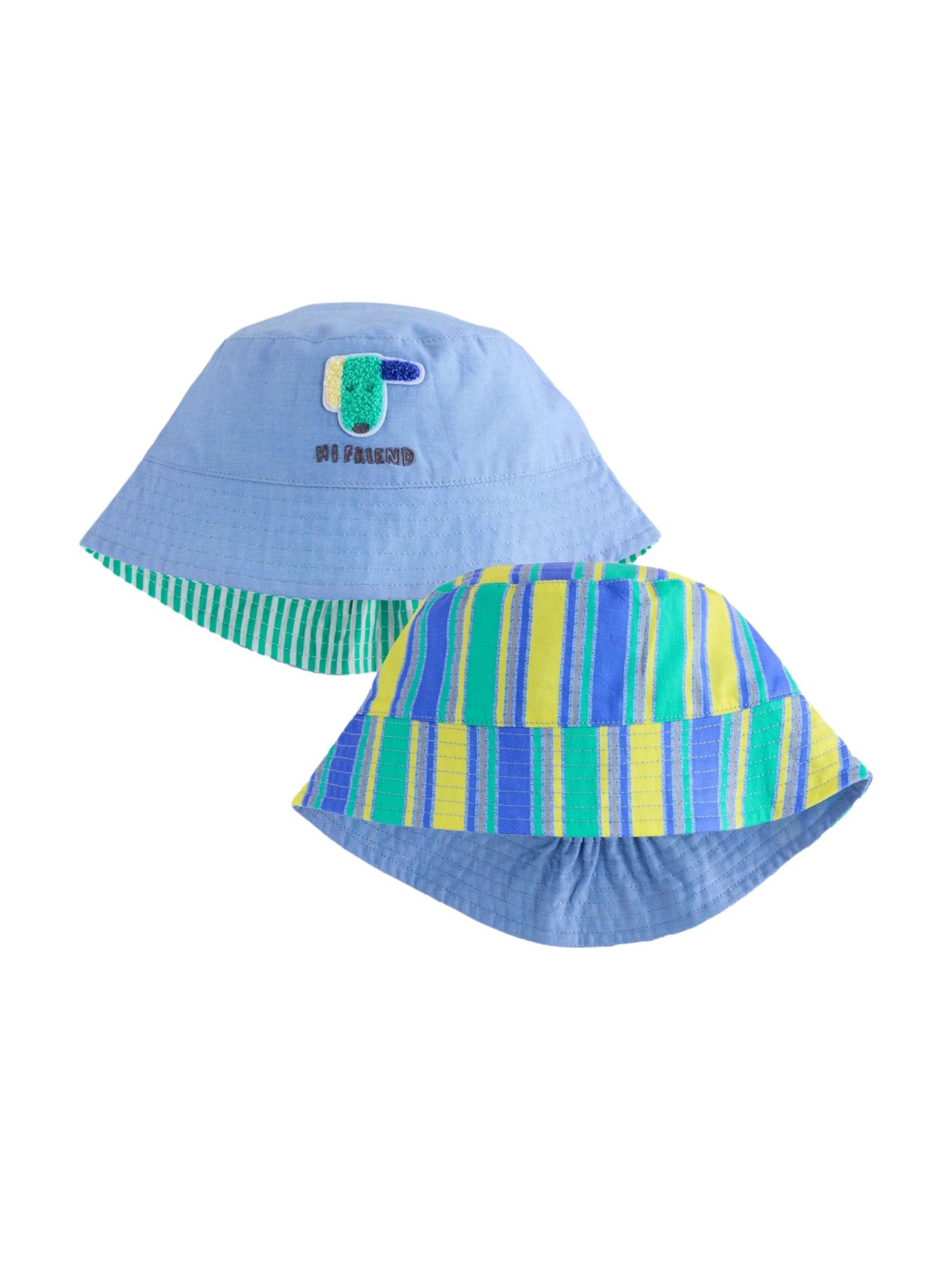 Next Hoed in Blauw: voorkant