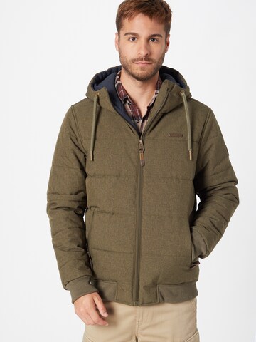 Ragwear Between-Season Jacket 'TURI' in Green: front