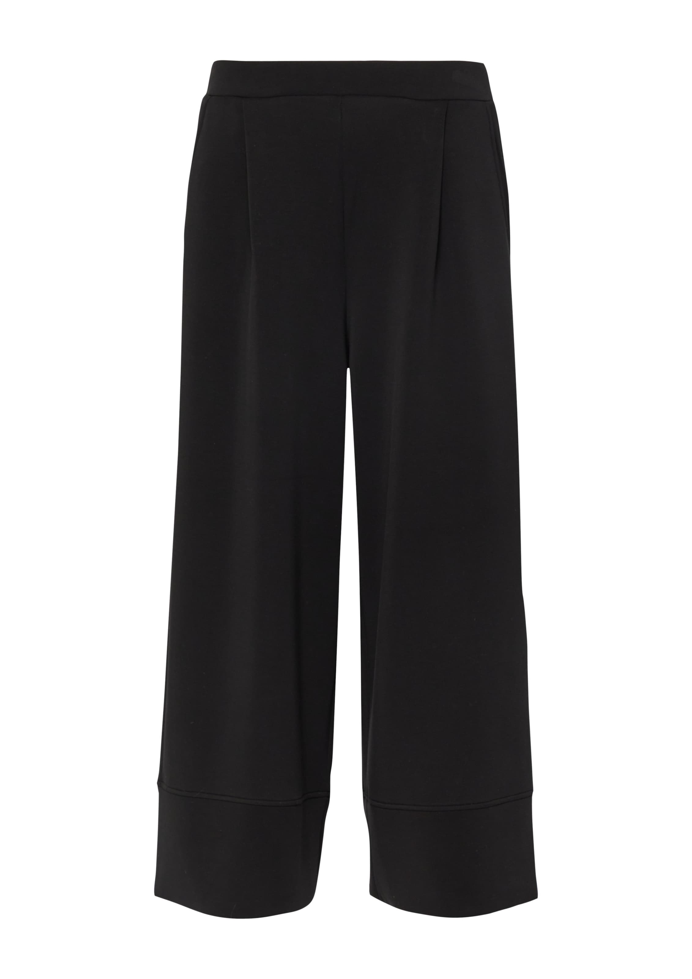 Wide Leg Pantalon à pince s.Oliver en noir : devant