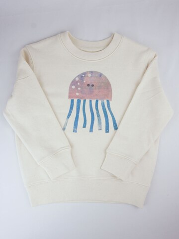 Pull-over 'Kinder Sweater aus Biobaumwolle - Qualle' MelaDi en blanc