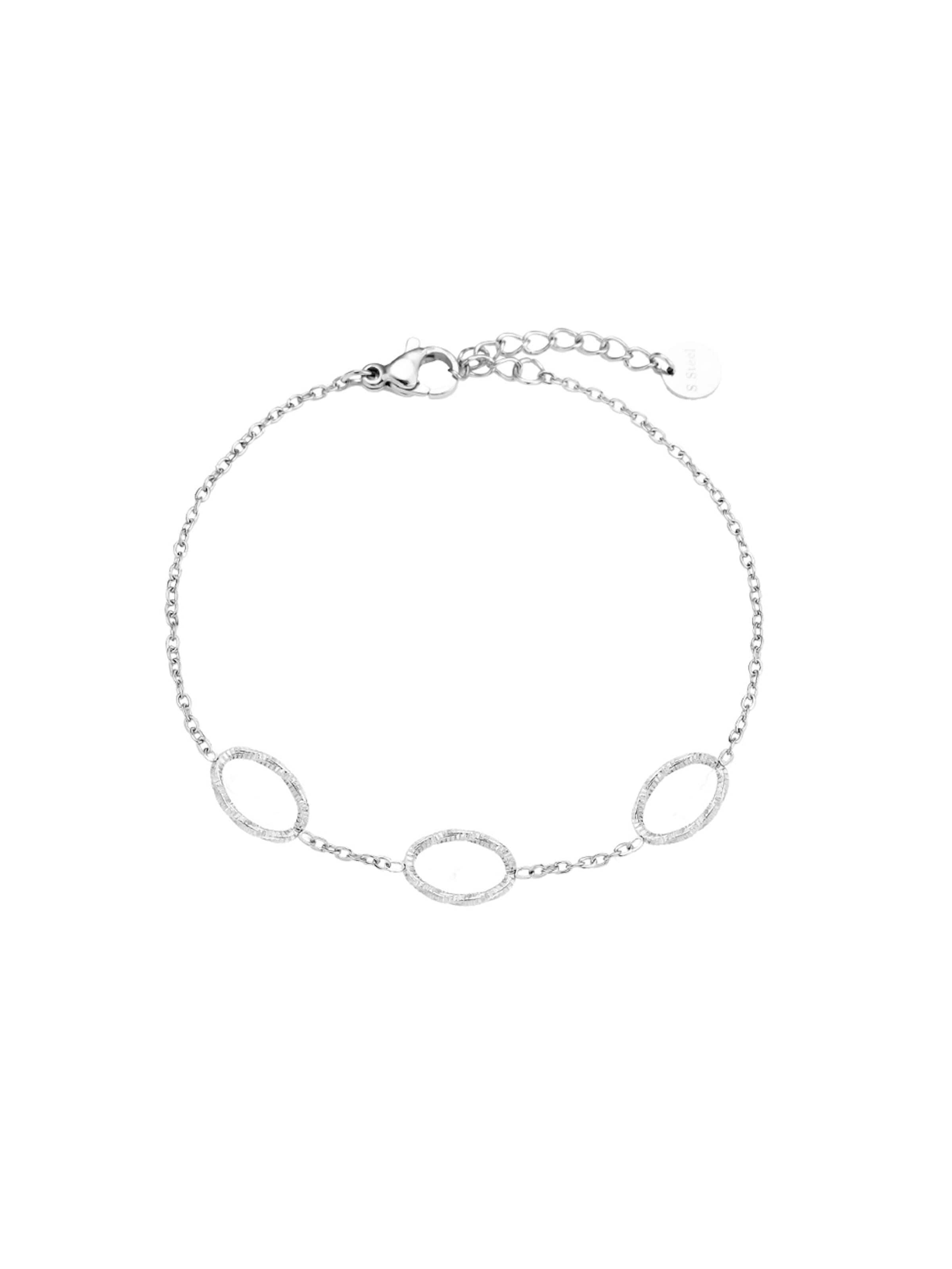 Cala Rose Armband 'TRIELLE'‌‌‌‌‌‌ in Silber: Vorderseite