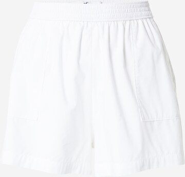 HOLLISTER Loose fit Pants in White: front