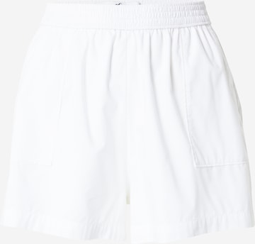 HOLLISTER Loose fit Trousers in White: front