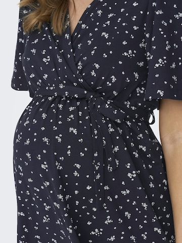 Only Maternity Jurk in Blauw