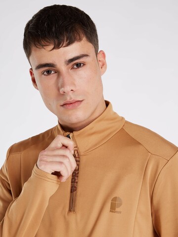 PROTEST Athletic Sweatshirt 'WILL' in Brown