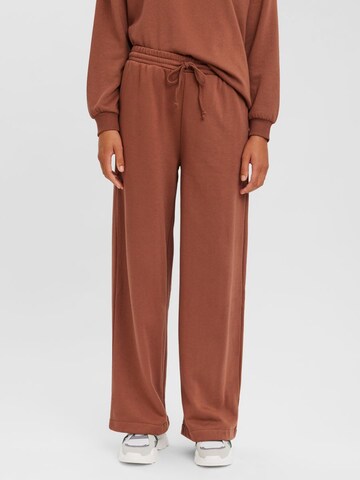 VERO MODA Loosefit Broek in Bruin: voorkant