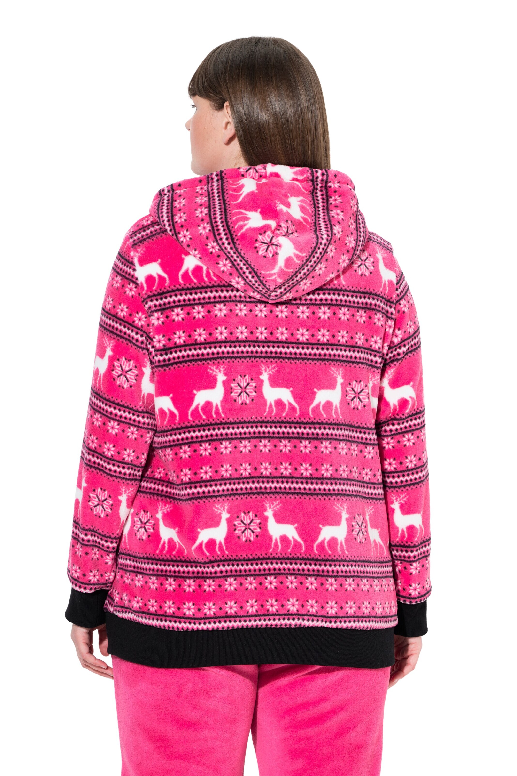 Ulla Popken Sweatvest in Roze