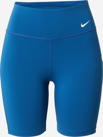 Skinny Pantaloni sportivi 'ONE' di NIKE in blu: frontale