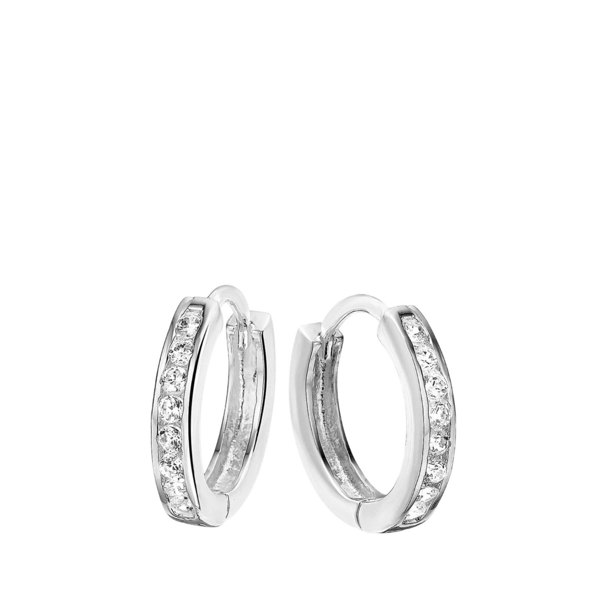 Lucardi Ohrringe in Silber: Vorderseite