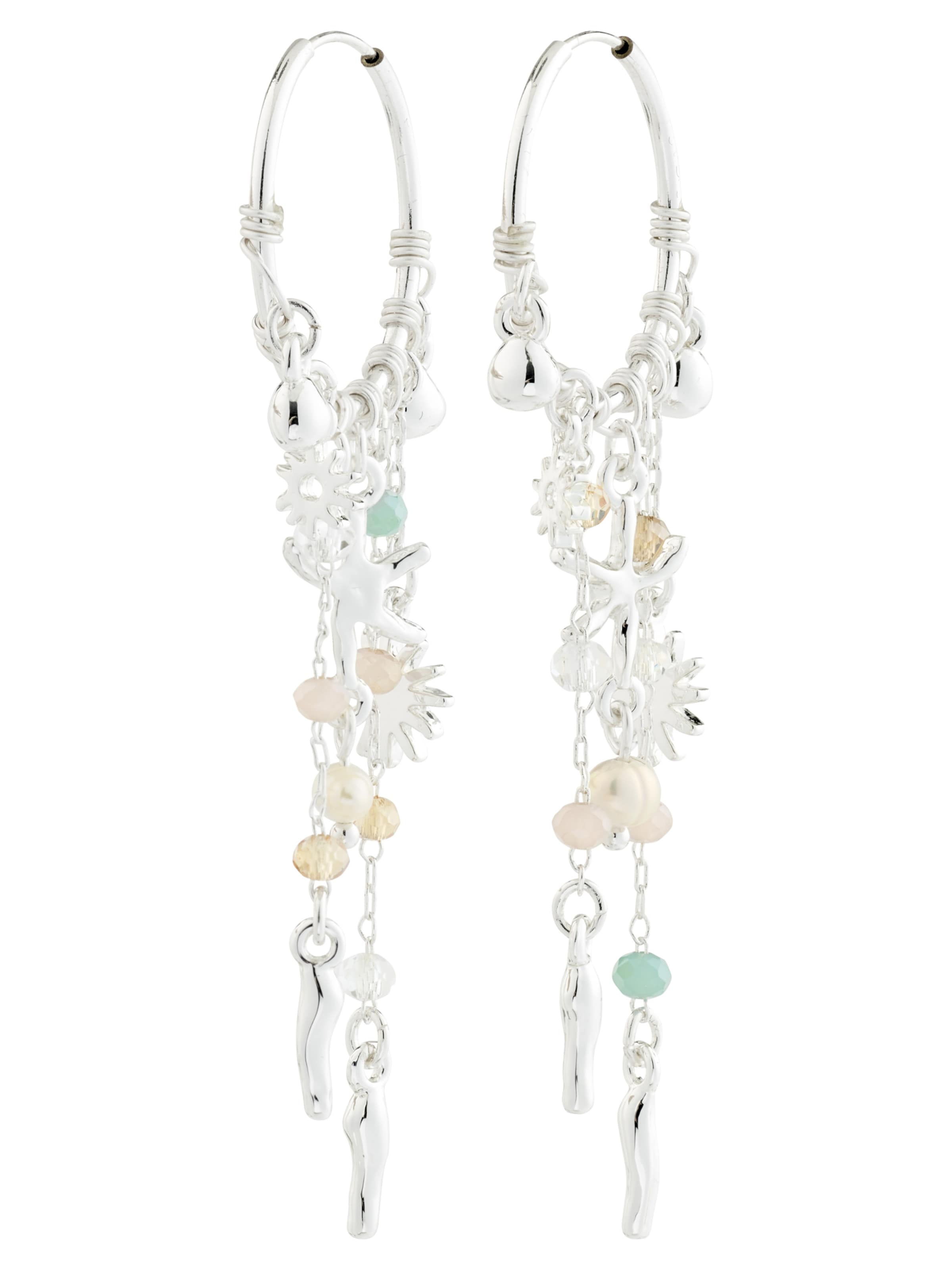 Pilgrim Ohrringe ' Prism ' in Silber: Vorderseite