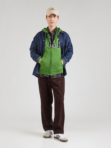 GAP Sweatvest 'HERITAGE' in Groen
