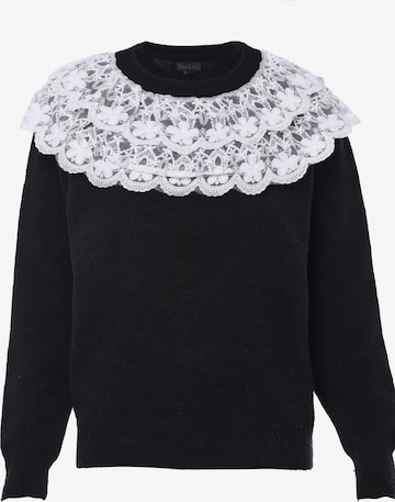 Pull-over NAEMI en noir : devant