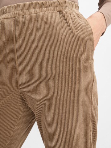 Marie Lund Loosefit Broek in Beige