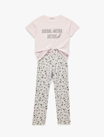 Koton Pyjama in Weiß: Vorderseite