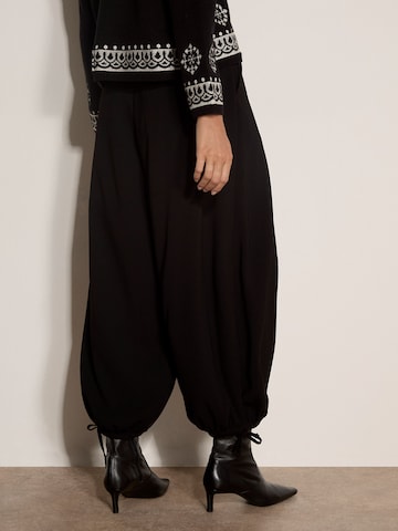 Loosefit Pantalon ' ' Apricot en noir