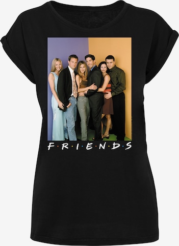 T-shirt 'Friends Group Photo' F4NT4STIC en noir : devant