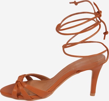 ABOUT YOU Strap Sandals 'Naomi' in Brown