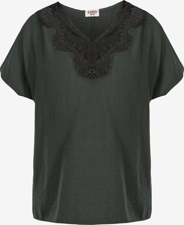 Karko Blouse ' LEONA ' in Groen: voorkant