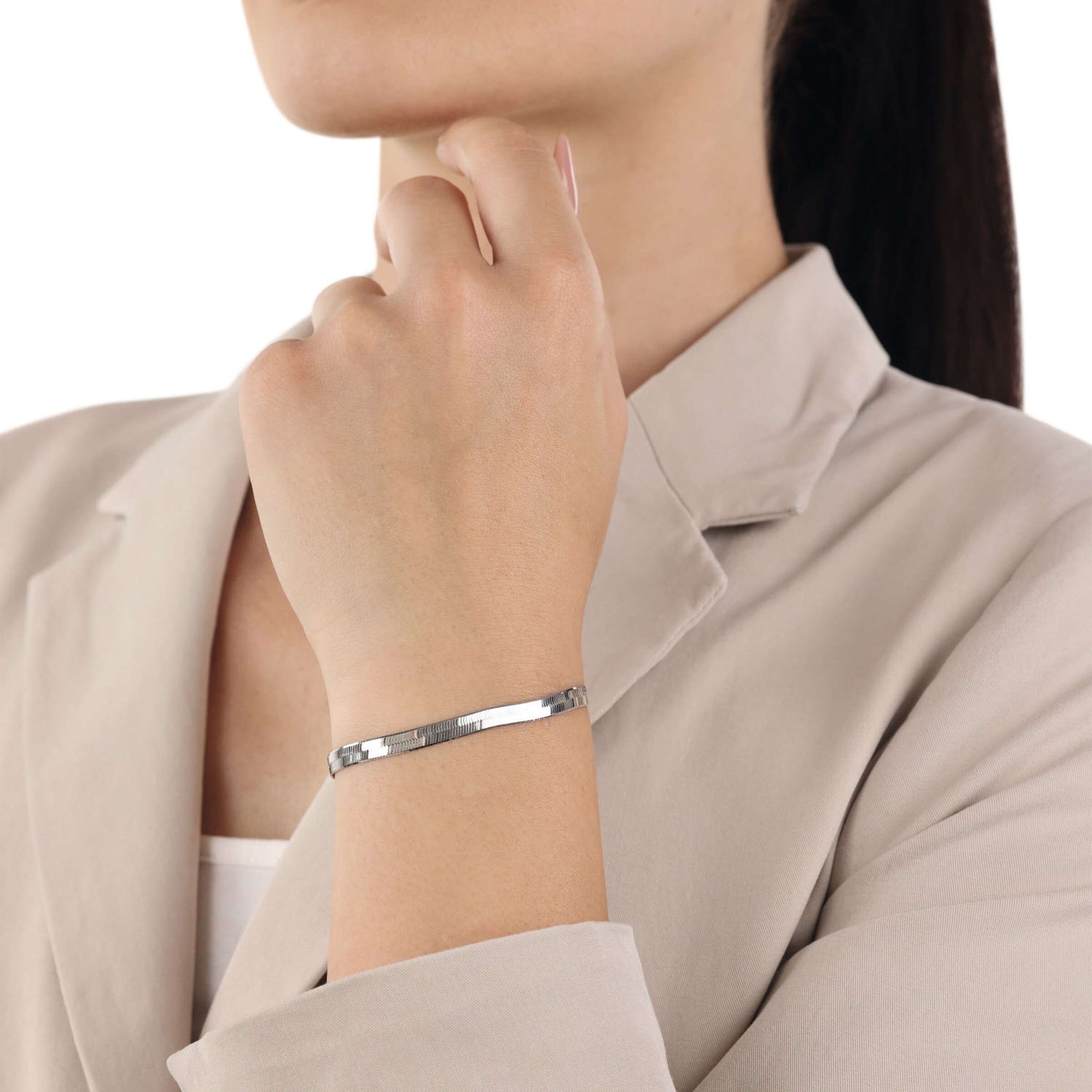 AMOR Armband in Silber: Vorderseite