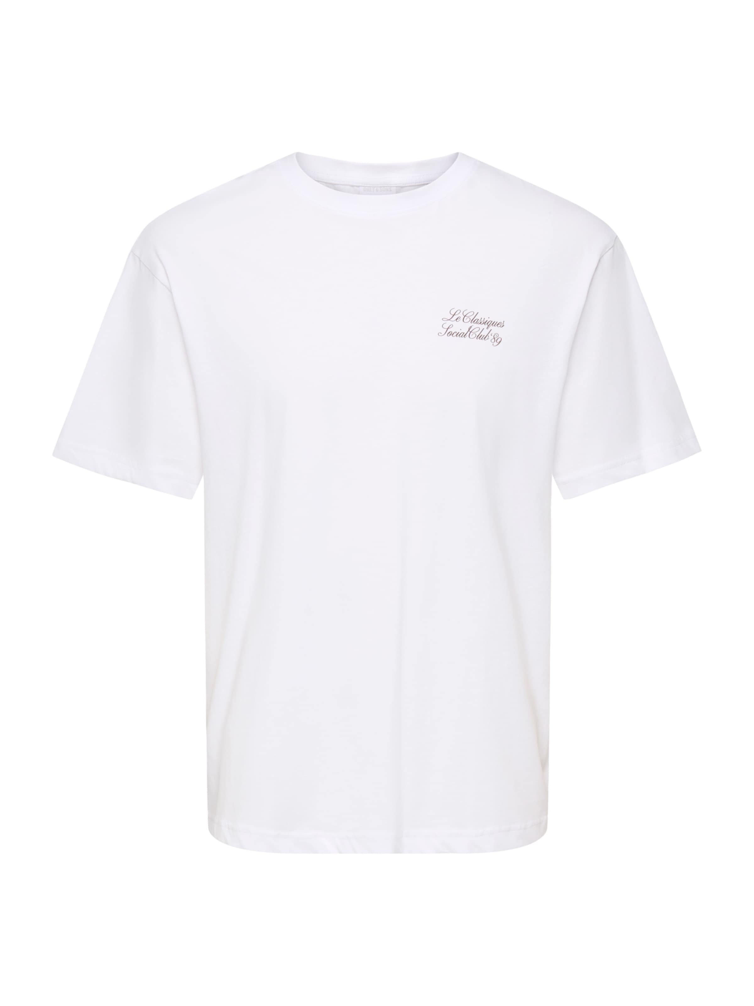 Only & Sons - Camiseta 'ONSAXEL COFFEE' en blanco: frente