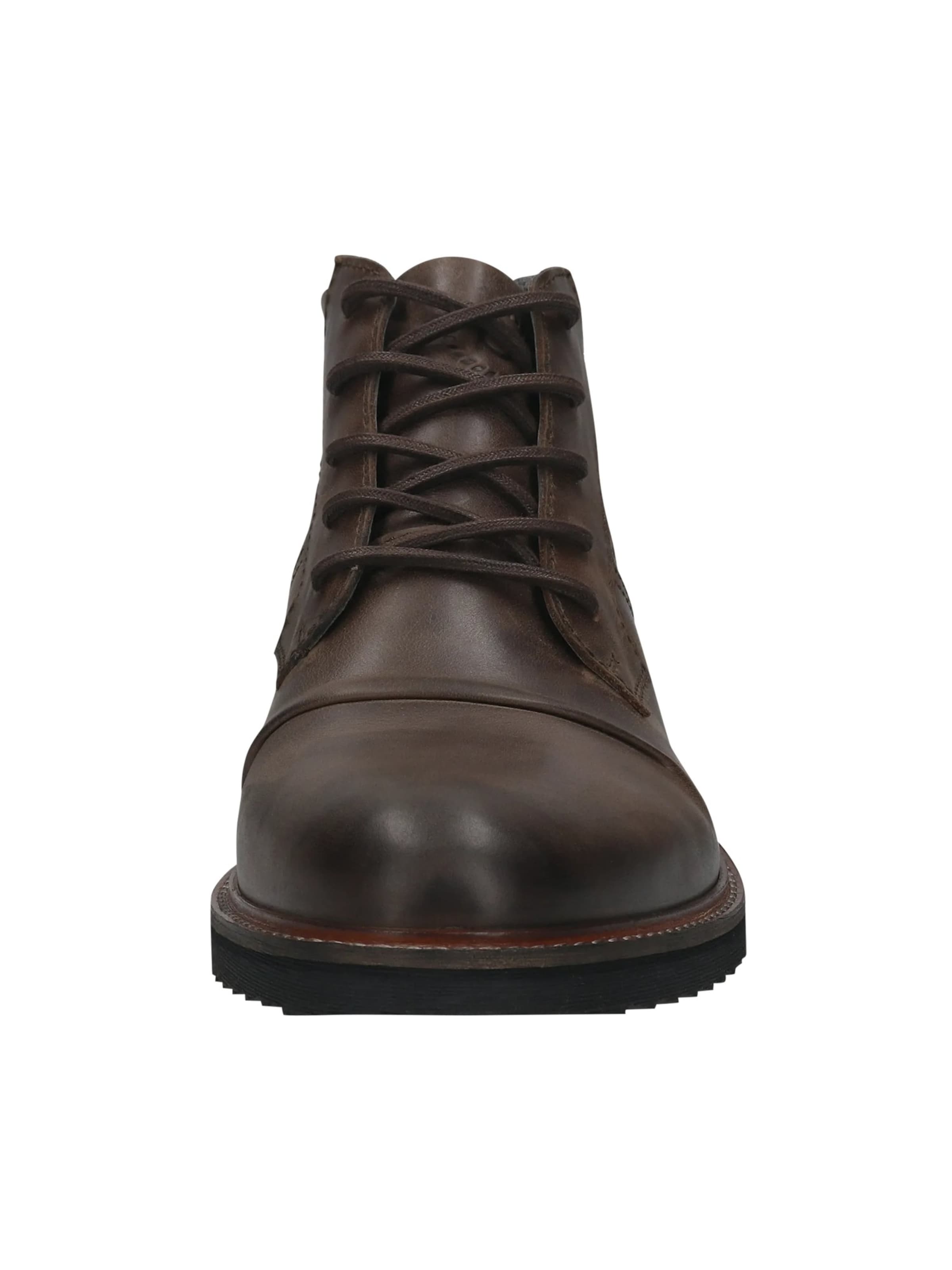 Bocanci cu șireturi de la bugatti pe maro