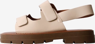 Super Mode Sandal in Beige: front