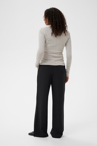 Kaffe Wide leg Broek 'KABeatrice' in Zwart
