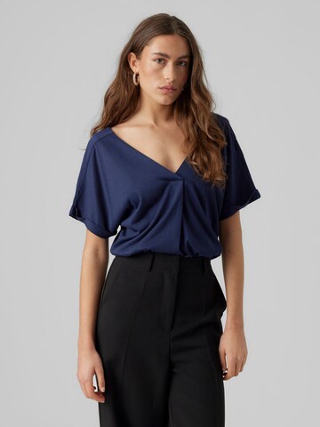 VERO MODA Shirt 'Flia' in Blau: Vorderseite