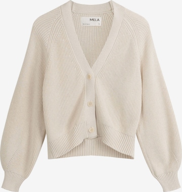 Geacă tricotată 'Bhuma' de la MELA pe bej: față