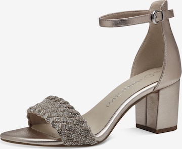 MARCO TOZZI Strap Sandals in Silver: front