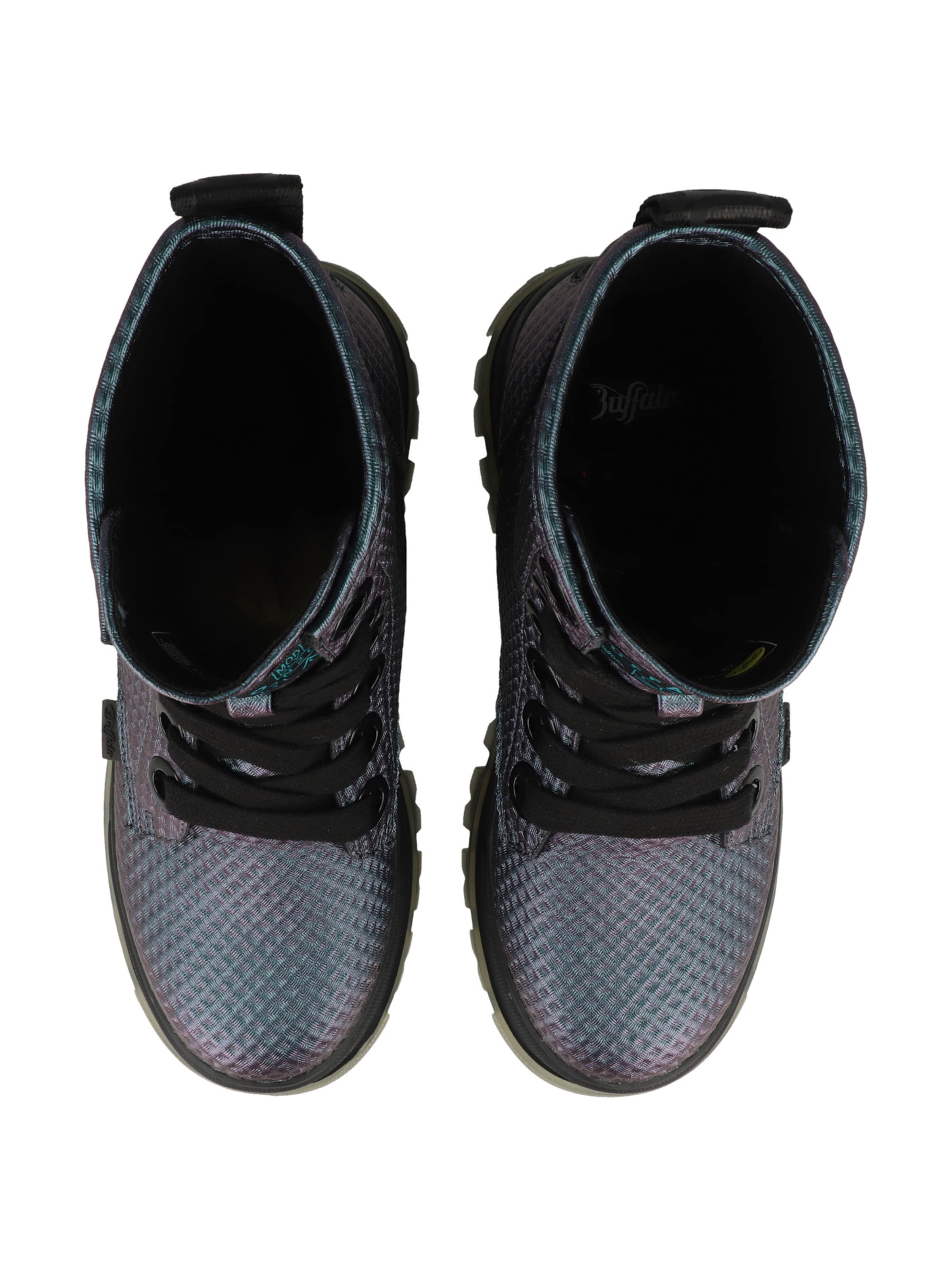 BUFFALO Schnürstiefelette 'Aspha' in Blau