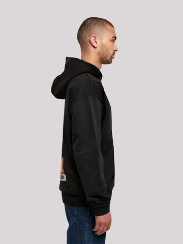 F4NT4STIC Sweatshirt 'Kiss Rock Music God' in Zwart