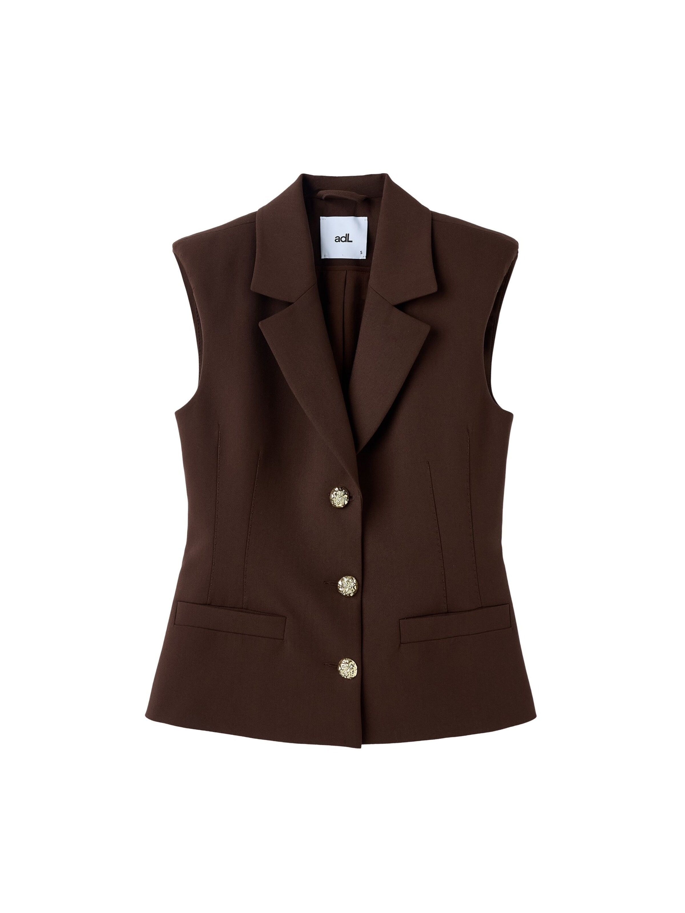 Gilet adl en marron : devant