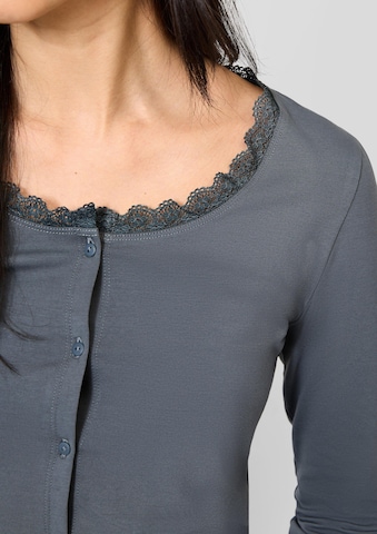 QS Gebreid vest in Grijs: voorkant