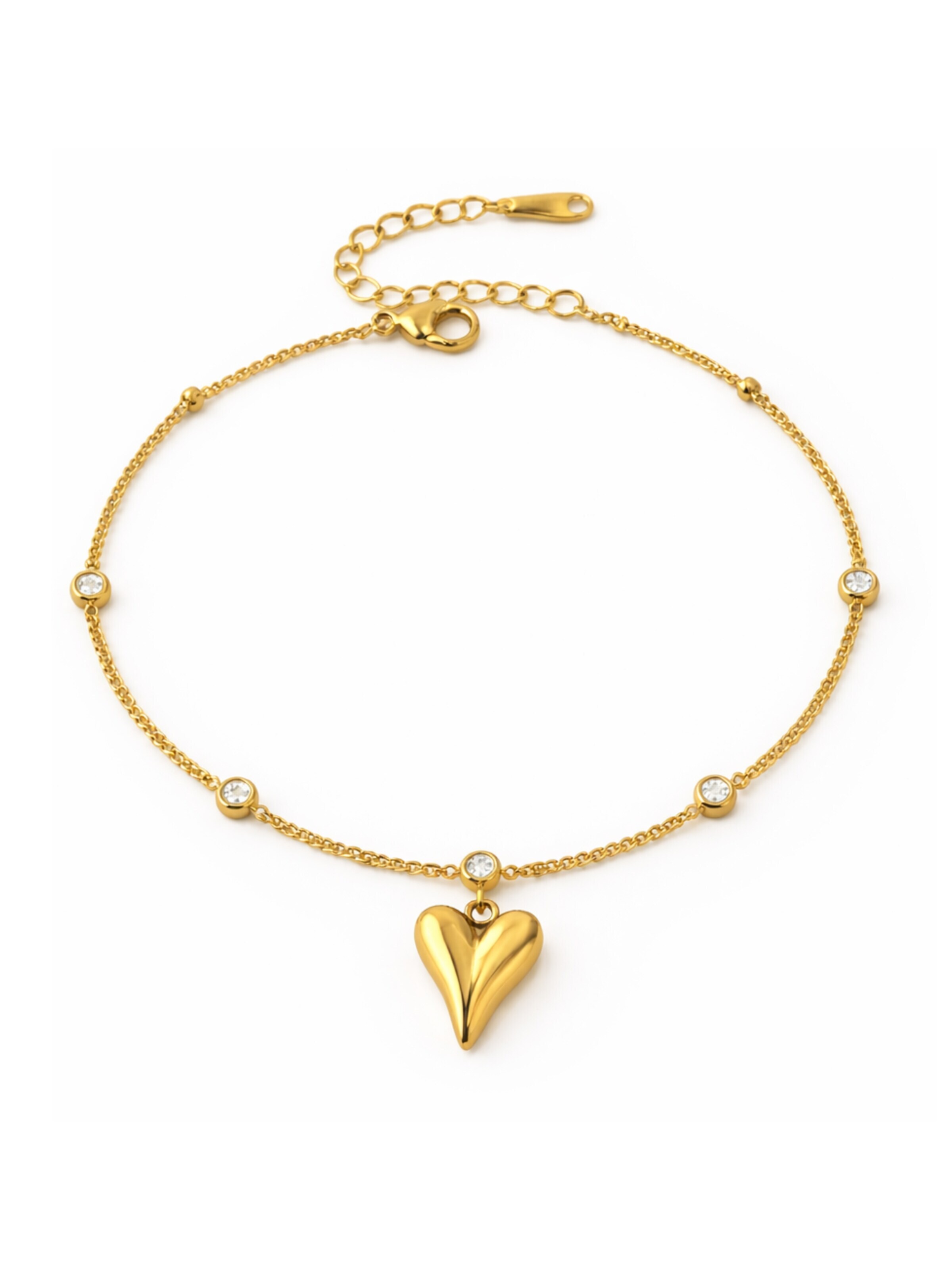 Pure Schmuck Foot Jewelry 'Summer Love Fußkette' in Gold: front