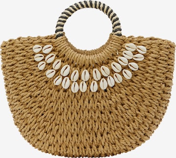 Borsa a mano di IZIA in marrone: frontale