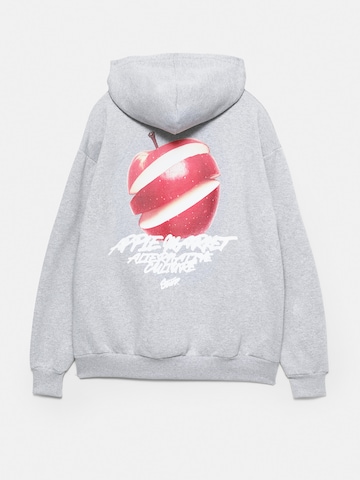 Pull&BearSweater majica 'MANZANA STWD' - siva boja
