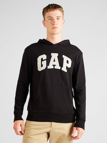 GAP Regular Fit Sweatshirt in Schwarz: predná strana