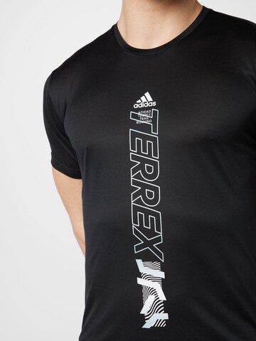 ADIDAS TERREX Functioneel shirt 'Agravic' in Zwart