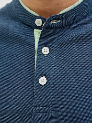 JACK & JONES Shirt 'Paulos Mao' in Blue