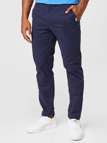 Tommy Jeans - Slimfit Pantalón chino en azul: frente