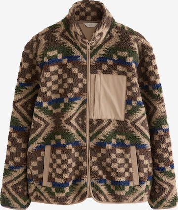 Next Fleecetakki värissä ruskea: etupuoli