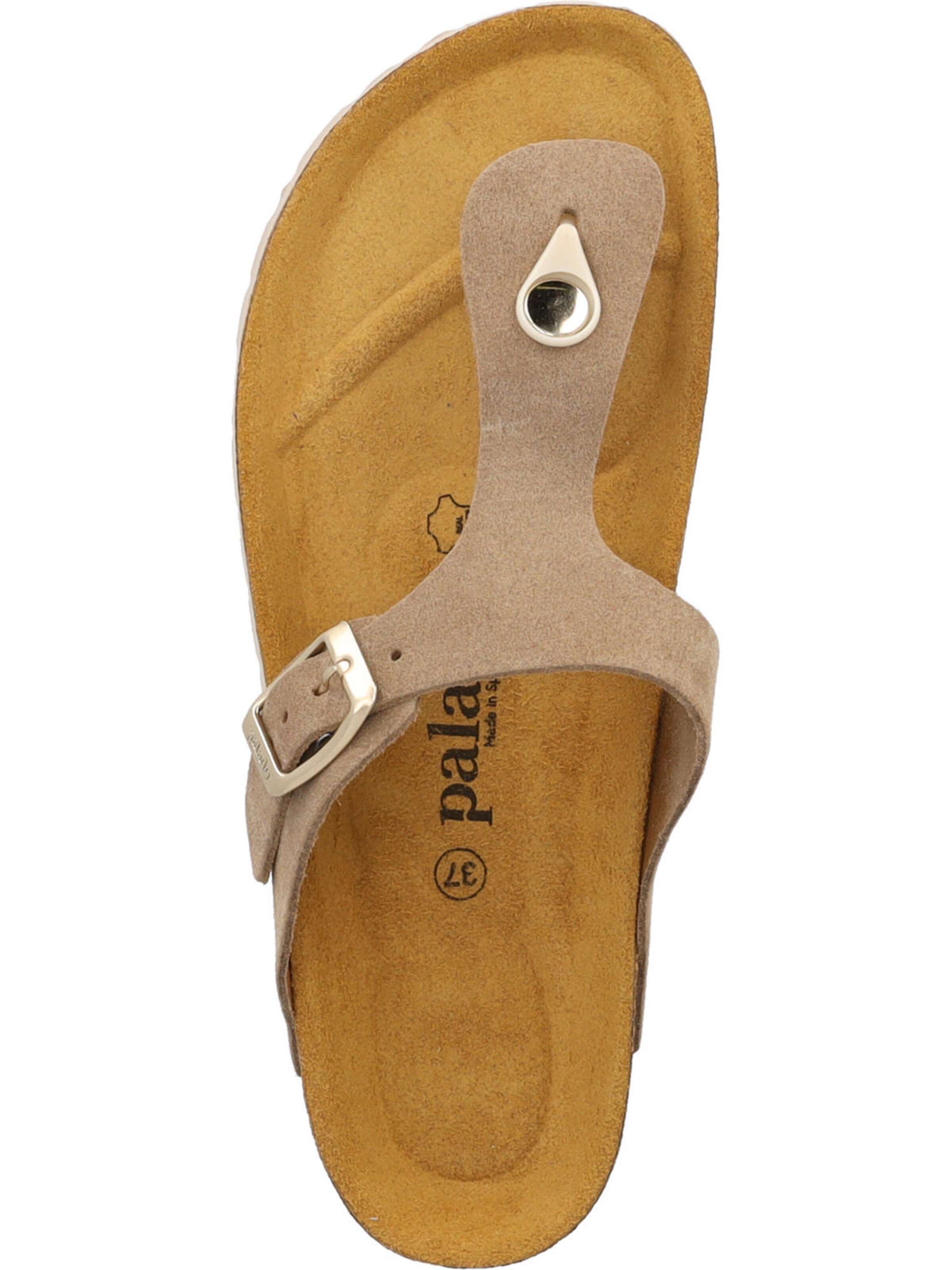 Palado - Sandalias de dedo 'Palado Kos Suede Premium Leather' en beige
