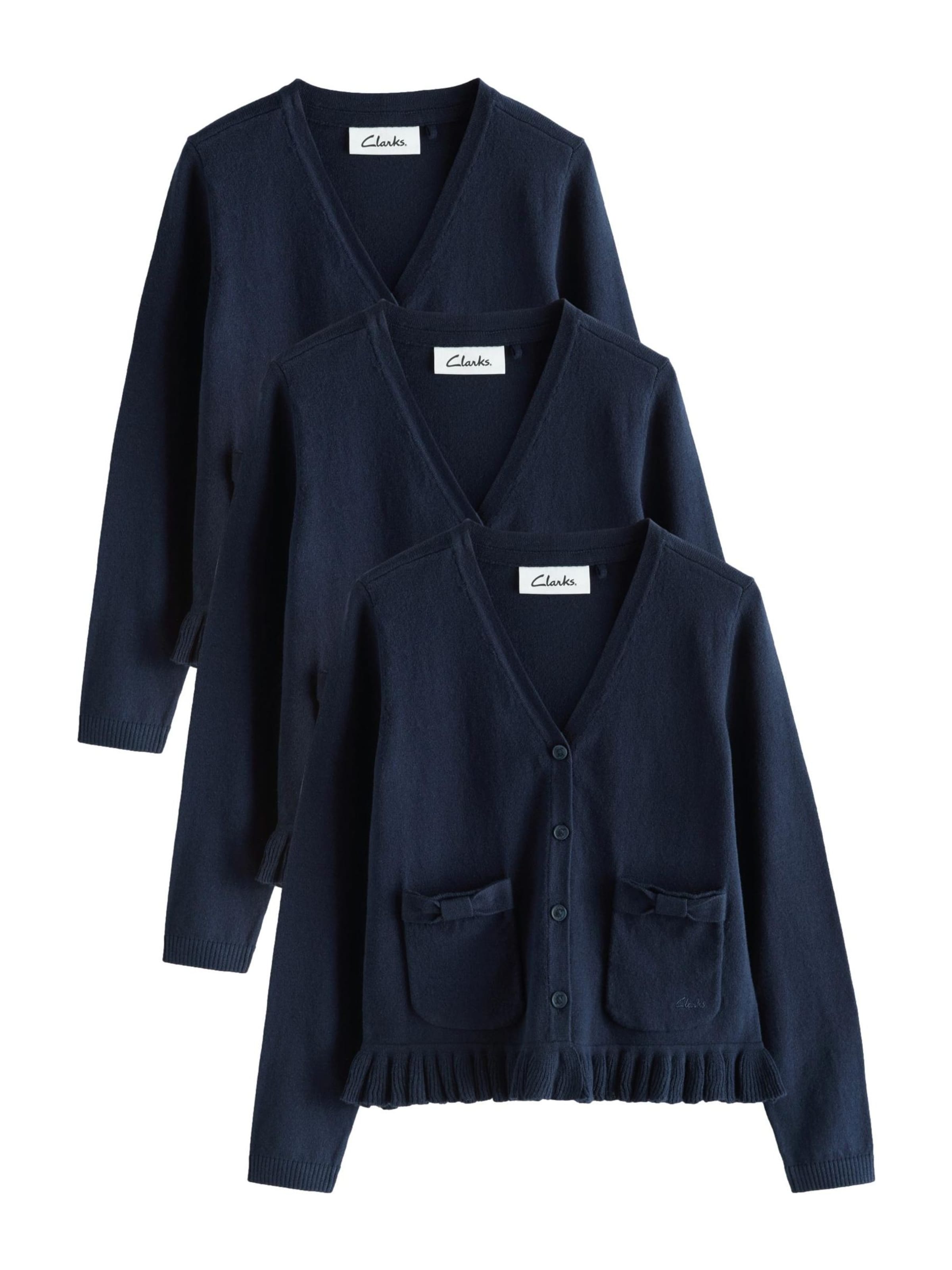 CLARKS Strickjacke in Blau: Vorderseite