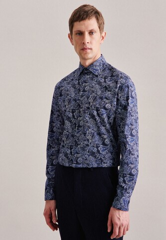 SEIDENSTICKER Slim Fit Businesshemd in Blau