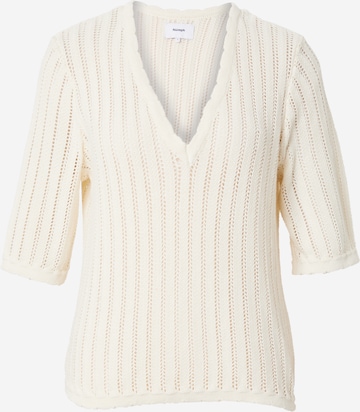 Pullover 'POELLE' di NÜMPH in beige: frontale