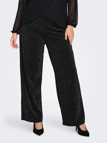 ONLY Carmakoma - regular Pantalón 'CARALYA' en negro: frente