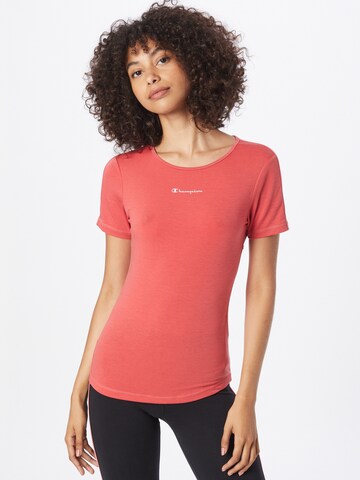 Champion Authentic Athletic Apparel T-Shirt in Pink: predná strana